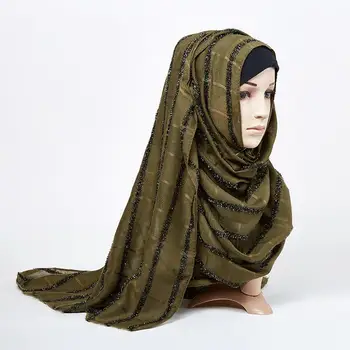 Nove Ženske Bombaž Perilo Dolgo Hidžab Šal Muslimanskih Lady Hidžab Kape Islam Oblačila Turški, Arabski Turban Šal Headscarves