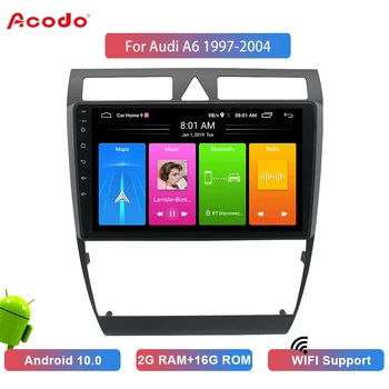 ACODO 2G RAM-a, 16 G ROM Android 10.0 avtoradio, Predvajalnik Za Audi A6 1997-2004 Navigacija GPS 2 Din