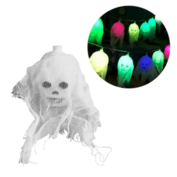 5M Lobanje Niz Halloween Luči Sablastan Ghost LED Luč baterijsko Dekor 2020 Nova