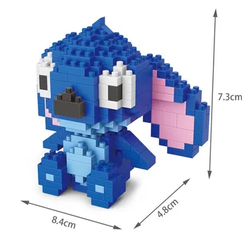 Pametno Hawk gradniki Šiv Anime Kawaii Risanka mini Bloki Mini Opeke DIY Model Stavba Kit Izobraževalne Igrače Za Otroke