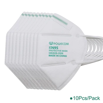 10Pcs Powecom Večkratno uporabo KN95 Maske CE Certifikacijo FFP2 Respirator Usta Maske Proti Onesnaževanju Dihanje Maske Filter Pokrov