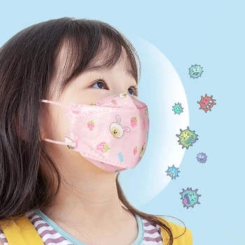 30pcs Otrok KN95 Mascarillas 3D Cartoon Maske FFP2 reutilizable Respirator Filter Otroci Varnostne Zaščitne Usta Maske