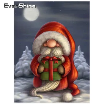 EverShine Diamond Slikarstvo Božič Poln Krog Santa Claus Sliko Nosorogovo Diamond Vezenje Božični Okraski Za Dom