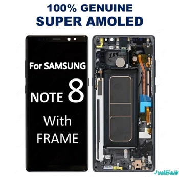 Super Amoled Za Samsung Galaxy Note 8 N9500 N950FD N950U Burn-v senci Lcd-Zaslon, Zaslon na Dotik, Računalnike Skupščine 6.3