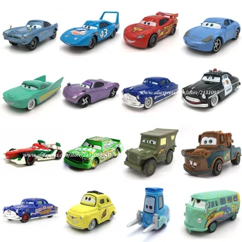 Disney Pixar Cars 2 3 Francesco Bernoulli Mcqueen Kovinski Diecast Igrača Avto 1:55 Svoboden Nove Blagovne Znamke V Park & Brezplačna Dostava