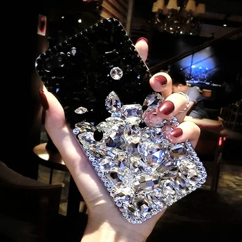 Za Samsung A21S Primeru 3D Diamond Bleščice Bling Ogledalo Telefon Primerih Za Samsung Galaxy A21S A 21S A21 S 6.5 palčni Laser Nazaj Pokrov