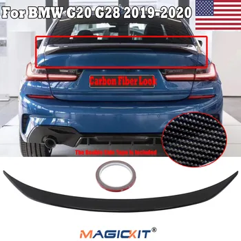 MagicKit M Performance Zadaj Prtljažnik Spojler Za BMW Serije 3 G20 G28 2019-2020 Ogljikovih Videz