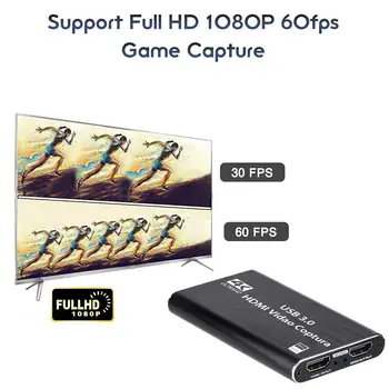 1080P USB3.0 Zajem Video Kartica, HDMI, USB 3.0 1920x1080 Naprave za Zajemanje Igre Zapis Polje Za Youtube Živo Oddaja