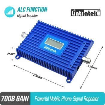 Mobilni telefon Signal Booster Lintratek AGC 70dB 4G LTE Pas 3 1800 MHz DCS 1800 Repetitorja LCD-Zaslon Ojačevalnik Antena 4G Podatkov Kit#7