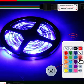 RGB LED Trak 3m 4m Svetlobni Trak, Vodotesen Pisane TV Osvetlitev Svetlobni Trakovi Doma Dekoracijo Sten LED Trak Svetlobe Gospodinjstvo