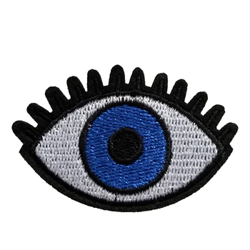 WUYUCONG Nov Prihod Majhne Modre Oči Obliži Železa na Zlo Zrkla Vezene Aplicirano za Čevlje Jopiči DIY Dekoracijo 10pcs/veliko