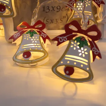 1,8 M 10 Niz LED Luči baterijsko Zvezdnato Pravljice Niz Luči Snežaka Sveča Elk Za Spalnico Božična Poroka Dekoracija