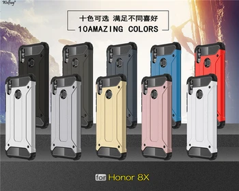 Wolfsay Za Kritje Huawei Honor 8X Primeru Čast 8x Hibridni Trajne Oklep TPU &PC Telefon Primeru za Huawei Honor 8X Primeru Fundas