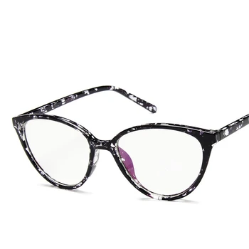 Novo Luštna Mačka Oči Očal Okvir Ženske Mode Optični Očala Za Žensko Očala Očala Okvir Oculos De Sol Feminino