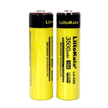 1-10PCS LiitoKala Lii-35S Novo 18650 baterijo 3,7 V 3500mAh polnilna litijeva baterija za LED svetilka+DIY obrnjenega