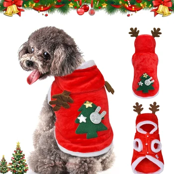 Božič Majhne pse Oblačila za Pse, Mačke Božiček Kostum Hišnih Mačk Oblačila Jakno Plašč hišni Ljubljenčki Kostume za Pug Chihuahua Yorkshire perro