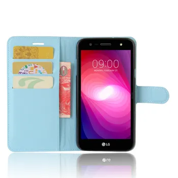 Denarnica Primeru Za LG X Moč 2 M320 M 320 M320N Flip Usnja Kritje za LG X Power2 XPower 2 M320 Capa 5.5 Telefon Primeru TPU Odbijača