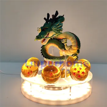 Anime LED Nočna Lučka Shenron Kristalno Kroglo LED DIY Zmaj Tabela Lučka za Napajanje USB Dekorativni Nočna Zmaj Model Lampara Darila
