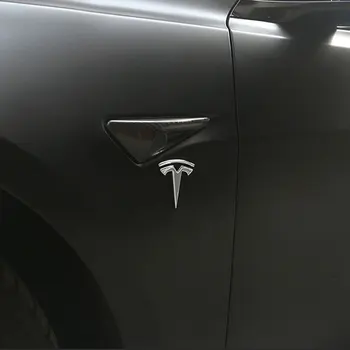 Avto Telo Logotip Nalepko Okno Center Steber Listi Etikete, Nalepke, 3D Logo Grb Oznaka Zunanjost Dekoracijo za Tesla Model 3 X S