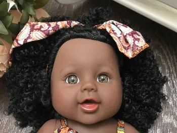 30 cm afriške lutka afro black pop lase nake lutka rodi živ 1/6 BJD polno silikonsko lepilo kopel Simulacije Dojenček rodi živ Baby