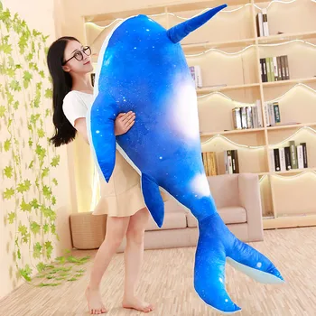 80/100 cm Risanka kraken eno-rog shark kita plišastih igrač sea monster sanjsko mehko živali, polnjene blazine, blazine darilo za otroke