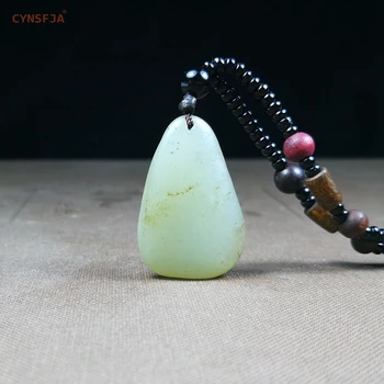 CYNSFJA Novo Redkih Resnično Certified Natural Kitajski Hetian Semena Jade Amuleti Surovega Kamna Jade Obesek Visoko Kakovost Najboljše za Rojstni dan Darila