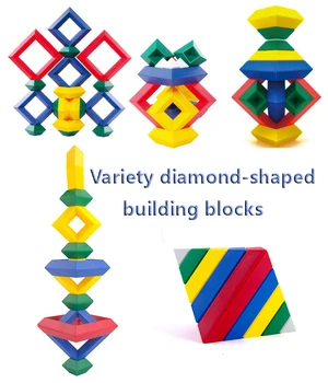 Čarobne Lesene kocke kreativna piramida kocka nešteto vrst črkovanje izobraževanje igrače Montessori igrače za otroka otroci Piramida oblika