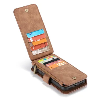 Telefon Flip case Za Iphone Mini 12 11 Pro X Xr Xs Max 5 s e 2020 6 s 7 8 Plus Coque Luksuzno Usnje, usnjeni Zaščitni Pokrovi, dodatna oprema