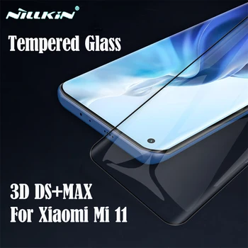 Za Xiaomi Mi 11 Kaljeno Steklo Anti-Eksplozije Stekla Nillkin 3D DS+MAX Celoti krije Screen Protector Stekla Film Za Xiaomi Mi11