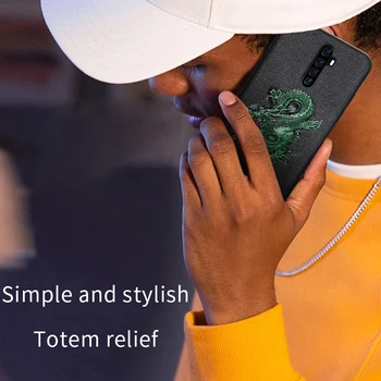 3D Emboss Pravega Usnja Primeru Telefon za Realme X2 Pro C3 XT X7 X50 Pro 5 7 6 Pro Kritje Za NASPROTNEGA A5 A9 2020 Reno 4 2 Ž Našli X2