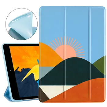 Za iPad Pro 11 2020 Funda Povzetek Sunset iPad Primeru Mehke Silikonske Nazaj Coque Zaščitni Pokrovi iPad 7. Generacije Primeru Zrak 1 2