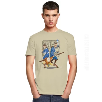 Avatar The Last Airbender T Shirt za Moške Čistega Bombaža Urban T-shirt Grafični Anime The Legend of Aang Tee Vrh O-vratu Oblačila