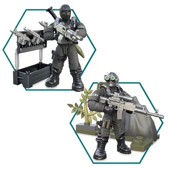 Klic vojaško dolžnost, mini SWAT soliders številke Vojske orožja, pištole določa model gradnike Modela Lutke opeke kit 822