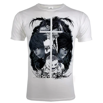 2020 Smrti Opomba T-shirt Anime 3D Tiskanih Moški Ženske Cosplay Tshirt Priložnostne Moda Ulične Hip Hop T shirt Unisex Vrhovi Oblačila