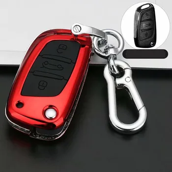 Avto Ključ Primeru Zložljiva Daljinsko Fob Lupini Kritje Keychain Za Peugeot 207 307 308 Za Citroen C2 C3 C4 C5 C6 C8 Dodatki