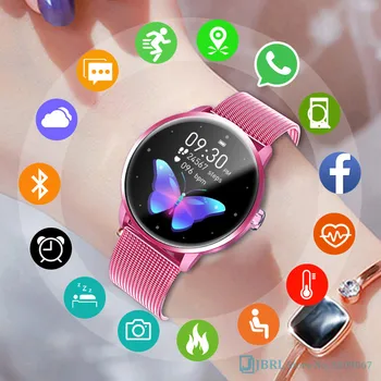 Moda Pametno Gledati Poln tip Ženske, Moške Smartwatch Ženske Pametna Ura Za Android IOS Fitnes Tracker Nove Bluetooth Smart-gledanje