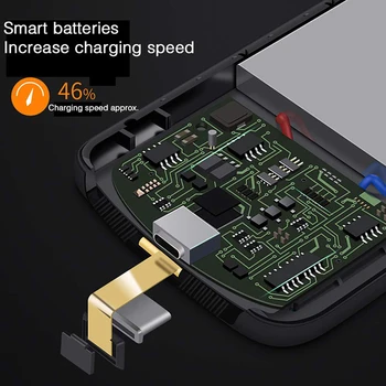 2020 6000 mAh Baterija Power Bank Primeru Za iphone 11 ProMax Polnilnik Primeru Smart silikagel Material Ohišje Za iphone 11