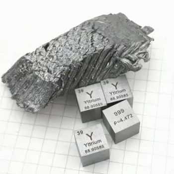Itrij Kovino 10 mm Gostota Kocke 99.9% Čisti Element za Zbiranje