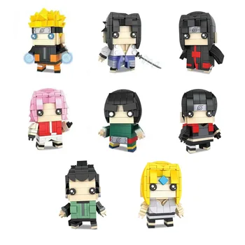 Naruto Sasuke Li Locke Haruno Sakura brickheadz plastičnih otrok sestavljeni gradnik, igrače za otroke darila