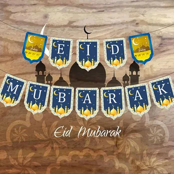 Ramadana Kareem Dekoracijo Eid Mubarak Banner za Dom Eid Okraski Islam Mošeje Mubarak Dekor Festival Stranka Dobave