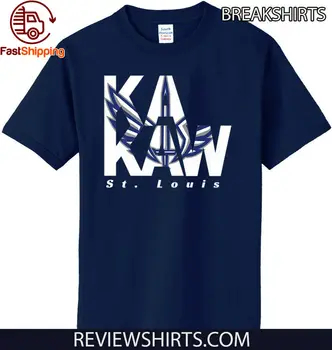 BattleHawks Nogomet St. Louis XFL Ka-Kaw 2020 mornarice T-Shirt