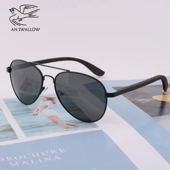 Retro blagovna Znamka Modnih sončna Očala za Moške Polarizirana Leseni Kovinski Okvir+Ebony Noge Moški Ženske sončna Očala Oblikovalec Vožnje UV400