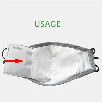 Ogljikov Filter za Masko 50PCS Maska, Filtri PM2.5 Vključi Dihanje, Vstavljanje Zaščitnih Usta, Obraz Maske