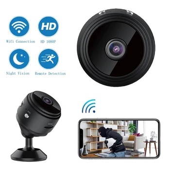 IP Mini Kamera, wifi 1080P/4K Night Vision Senzor Gibanja Kamere Zaslon Telefon App Camaras Video Nadzor Toplotne Kamere
