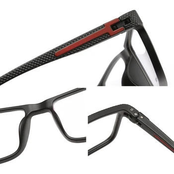 Optična Očala za Kratkovidnost Okvir Jasno, Pregledno Očal Okvir Moških Recept Stopnjo Okvir Očal TR90 Pravokotnik Očala