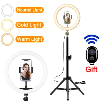 USB Selfie Svetlobni Obroč Lučka LED Zatemniti Selfie Obroč Svetlobe S Stojalom Velika Fotografija Obroč svetlobe S Stojalom Za Tiktok Youtube