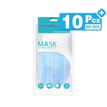 3 Layer Mask Non-woven Maske 100 kozarcev Prah Zaščito za Enkratno uporabo Maske Elastična Uho Zanke za Enkratno uporabo Prahu Filter Varnost Masko