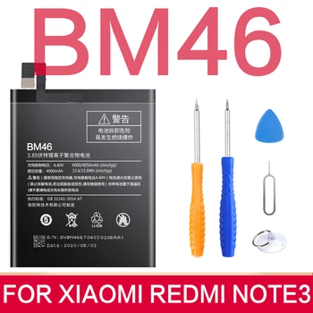 Original BN41 BN43 BM45 BM46 BM42 Baterija Za Xiaomi Redmi Opomba 4 Hongmi Opomba 4X Originalne Nadomestne Mobilnega Telefona, Baterije