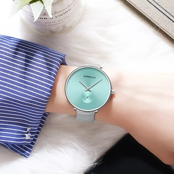 CRRJU Ženske Ure 2019 Luksuzni Dame Watch Moda Minimalističen Nepremočljiva Vitek Pas Ure za Ženske Reloj Mujer
