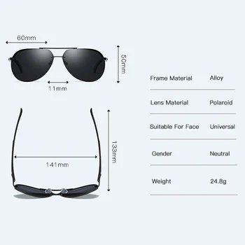 Blagovno ZNAMKO DESIGN Polarizirana sončna Očala, moška sončna Očala ženska Moda in Ženske Majhne Kovinske Noge Odtenki Klasičnih Pilotni Buljiti UV400